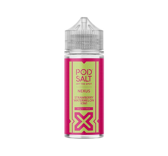 Pod Salt Nexus - Strawberry Watermelon Kiwi - 100/120ml E-liquid (Shortfill)