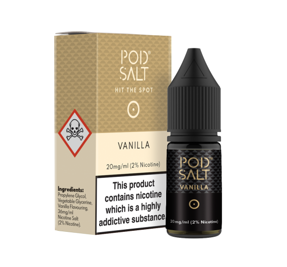 Pod Salt - Vanilla - 10ml Nic Salt E-liquid (20mg) Pod Salt - Vanilla - 10ml Nic Salt E-liquid (20mg)
