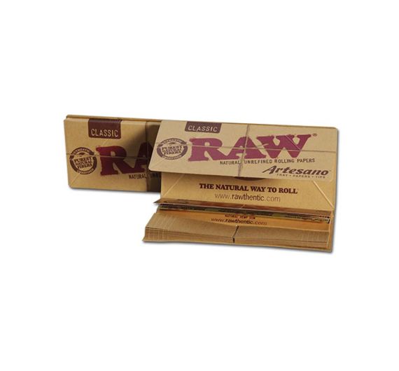 RAW - Classic Artesano KSS Rolling Papers with Tips RAW - Classic Artesano KSS Rolling Papers with Tips