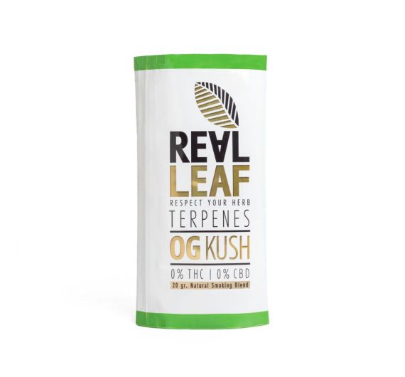 Real Leaf - OG Kush with Terpenes - 20g - Tobacco Substitute