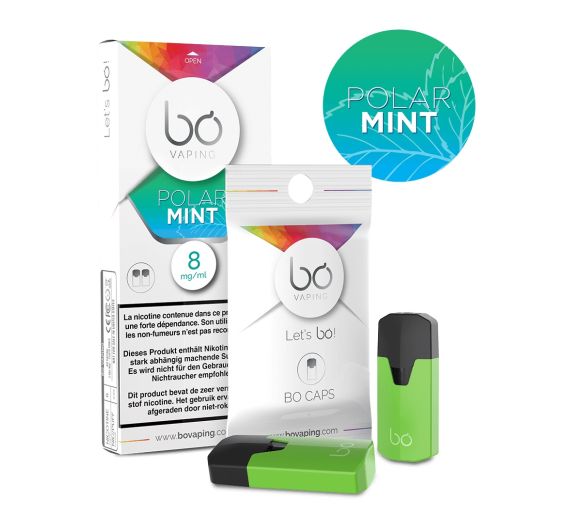 Bo Vaping Bo Caps - Polar Mint - 2 Cartridges