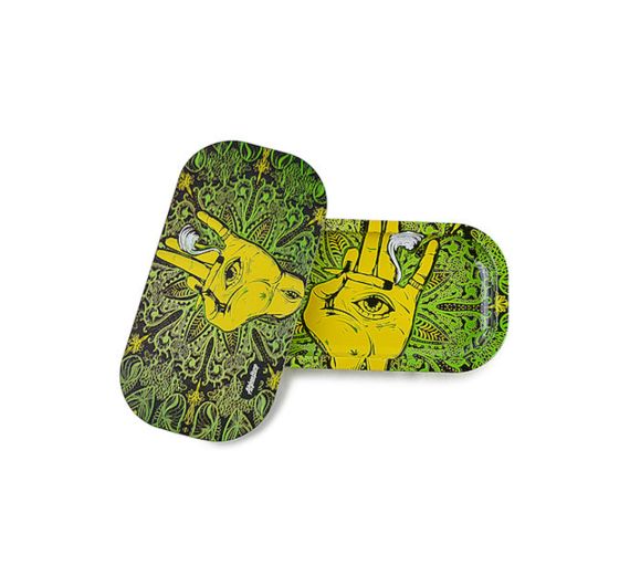 Holographic Metal Mixing Tray - Hand with Eye
