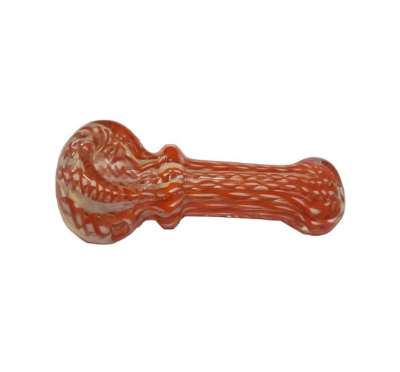 Red and White Glass Pipe Red and White Glass Pipe