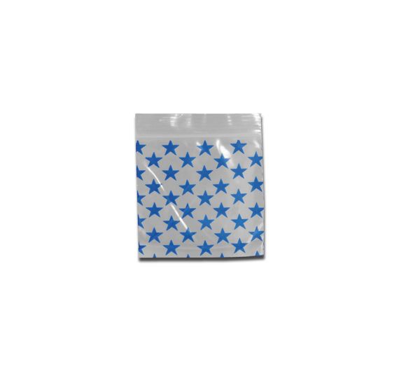 Stars Zip Bags 50 x 50 mm - 100 pcs Stars Zip Bags 50 x 50 mm - 100 pcs