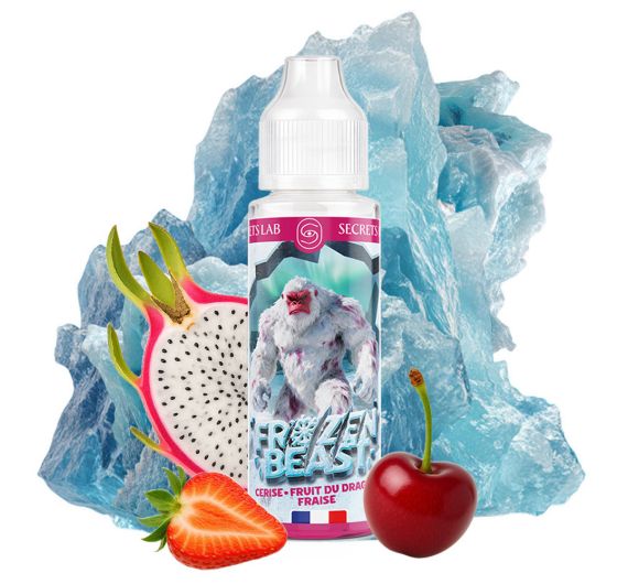 Secrets Lab Frozen Beast - Cherry, Dragon Fruit & Strawberry - 50/70ml E-liquid (Shortfill)