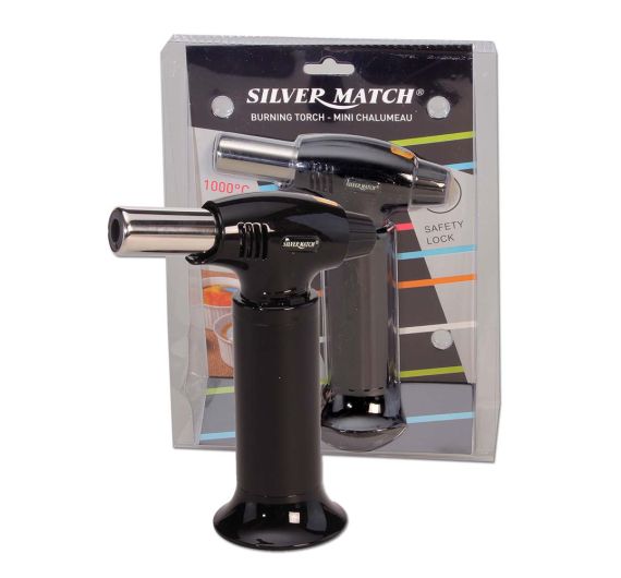 Silver Match - Blue Flame Torch Lighter Silver Match - Blue Flame Torch Lighter