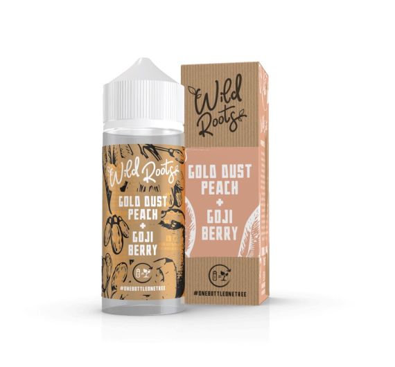 Wild Roots - Gold Dust Peach - 100/120ml E-liquid (Shortfill)