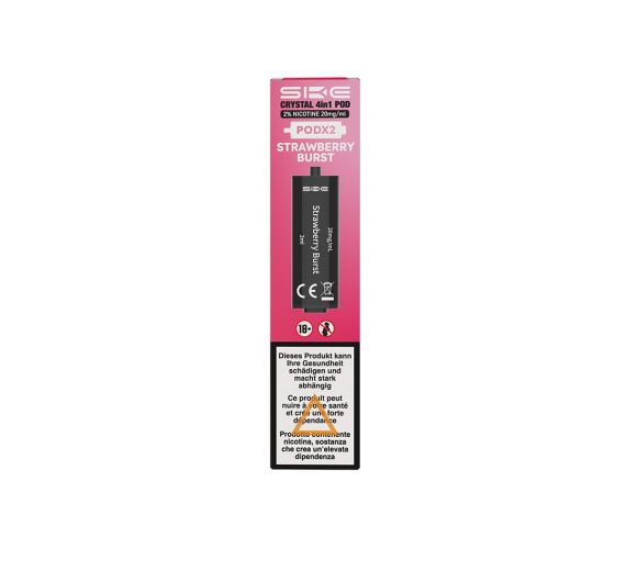 SKE Crystal 4in1 - NS20mg - Kartuschen Strawberry Burst