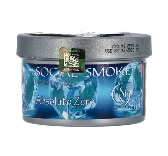 Social Smoke - Absolute Zero - 100 g - Shisha Tobacco