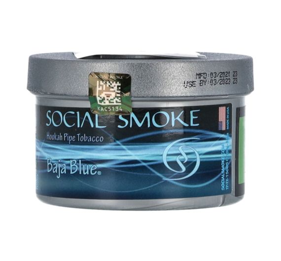 Social Smoke - Baja Blue - 100 g - Shisha Tobacco Social Smoke - Baja Blue - 100 g - Shisha Tobacco