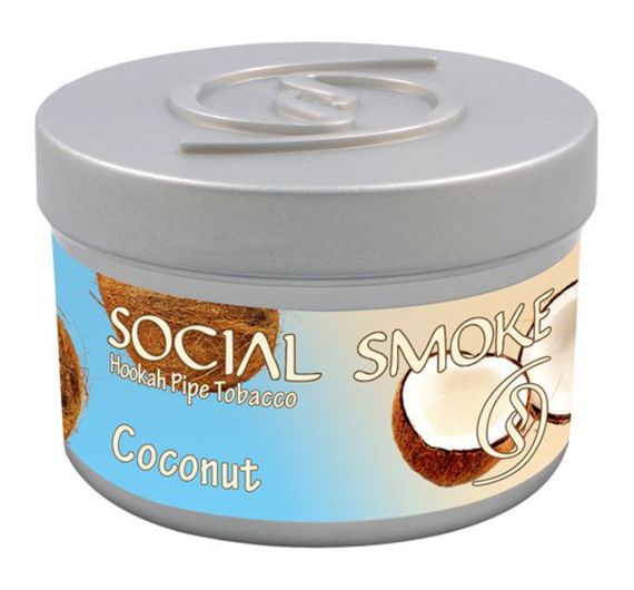 Social Smoke - Coconut - 250g - Shisha Tobacco Social Smoke - Coconut - 250g - Shisha Tobacco