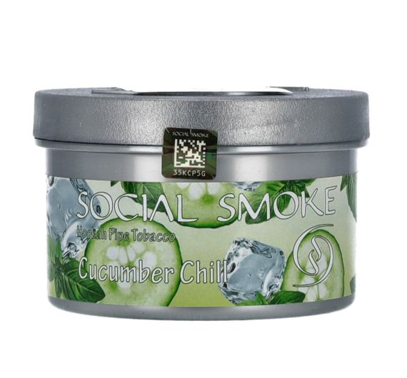 Social Smoke - Cucumber Chill - 250g - Shisha Tobacco Social Smoke - Cucumber Chill - 250g - Shisha Tobacco