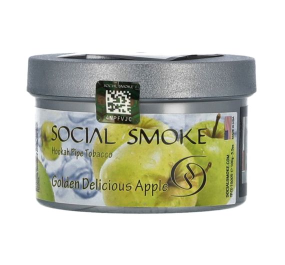 Social Smoke - Golden Delicious Apple - 100g - Shisha Tobacco Social Smoke - Golden Delicious Apple - 100g - Shisha Tobacco