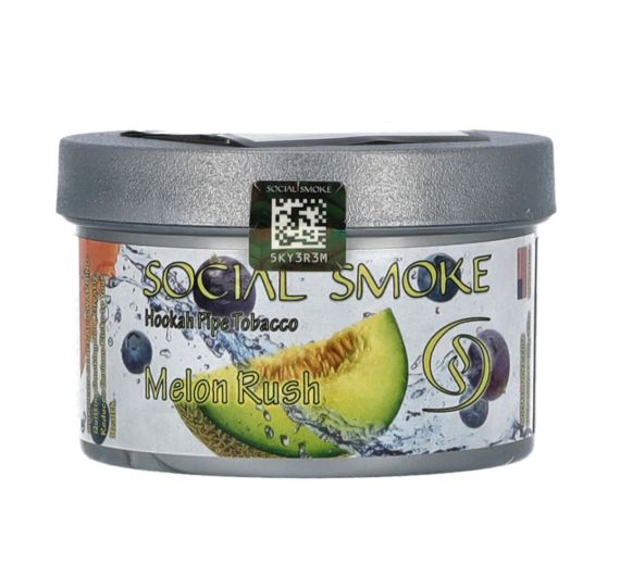 Social Smoke - Melon Rush - 100g - Shisha Tobacco Social Smoke - Melon Rush - 100g - Shisha Tobacco