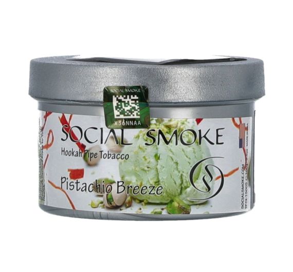 Social Smoke - Pistachio Breeze - 100g - Shisha Tobacco
