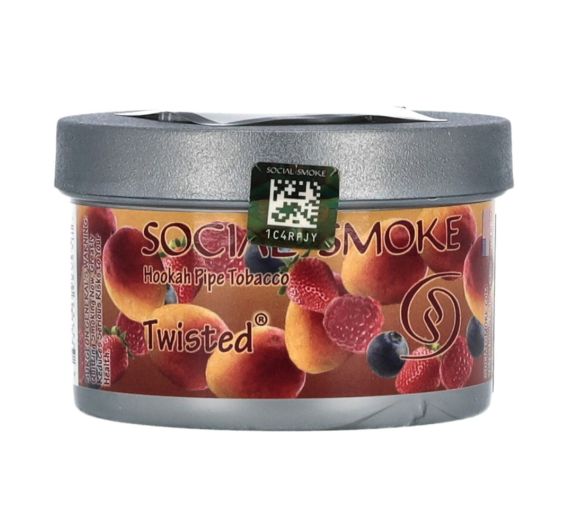 Social Smoke - Twisted - 100 g - Shisha Tobacco Social Smoke - Twisted - 100 g - Shisha Tobacco