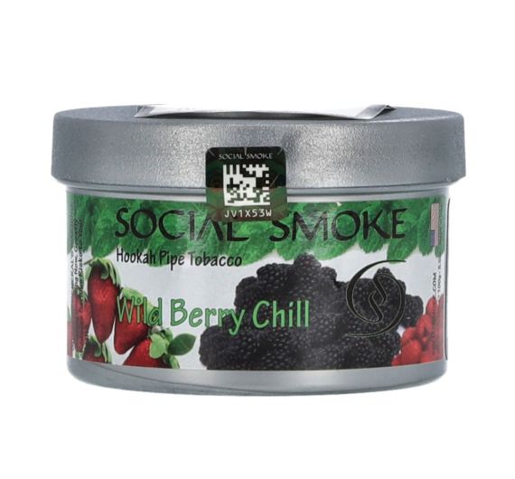 Social Smoke - Wild Berry Chill - 100 g - Shisha Tobacco Social Smoke - Wild Berry Chill - 100 g - Shisha Tobacco