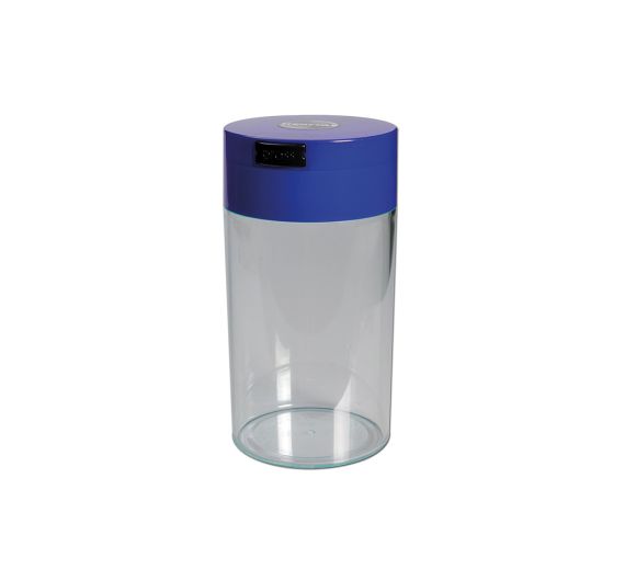 Tightpac - Tightvac Vacuum Storage Container 1.30 L/340 g - Clear/Dark Blue Tightpac - Tightvac Vacuum Storage Container 1.30 L/340 g - Clear/Dark Blue