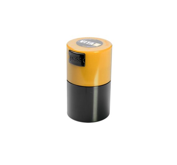 Tightpac - Vitavac Vacuum Container 0.06 L/20 g - Black/Yellow