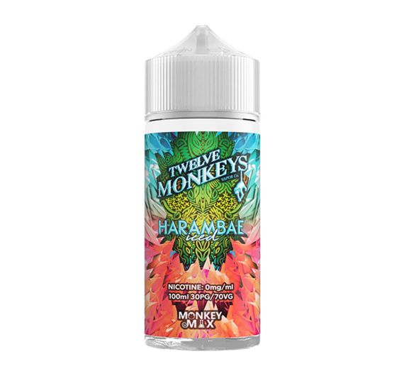 Twelve Monkey - Harambae ICED - 100/120ml E-liquid (Shortfill) Twelve Monkey - Harambae ICED - 100/120ml E-liquid (Shortfill)