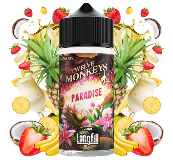 Twelve Monkeys Oasis - Paradise - 20/120ml Longfill Concentrate