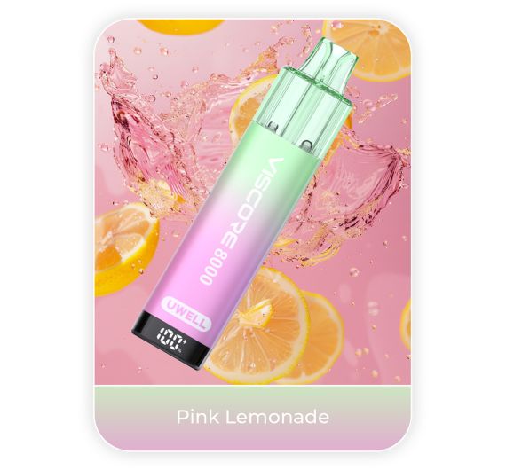 Uwell Viscore 8000 - NS20mg - Hybrid System Pink Lemonade