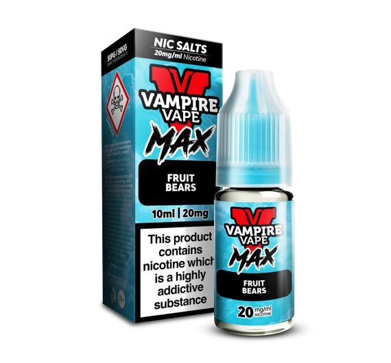 Vampire Vape MAX - Fruit Bears - 10ml E-liquid (Nic Salt) Vampire Vape MAX - Fruit Bears - 10ml E-liquid (Nic Salt)
