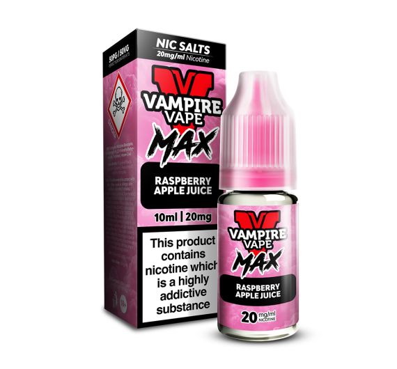 Vampire Vape MAX - Raspberry Apple Juice - 10ml E-liquid (Nic Salt) Vampire Vape MAX - Raspberry Apple Juice - 10ml E-liquid (Nic Salt)