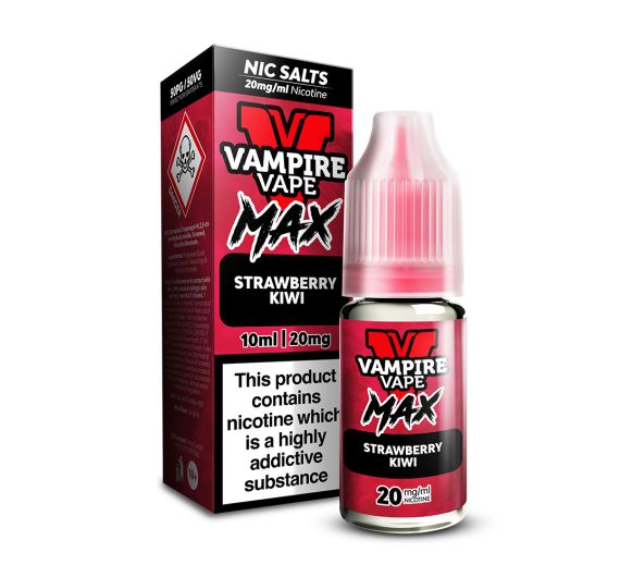 Vampire Vape MAX - Strawberry Kiwi - 10ml E-liquid (Nic Salt) Vampire Vape MAX - Strawberry Kiwi - 10ml E-liquid (Nic Salt)