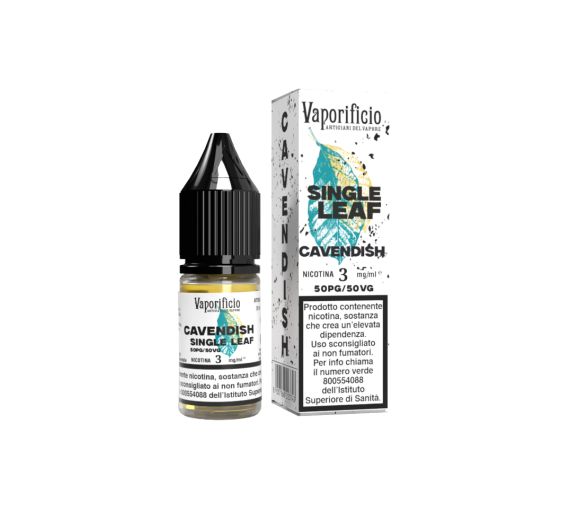 Vaporificio Single Leaf - Cavendish - 10ml E-liquid (Nicotine) Vaporificio Single Leaf - Cavendish - 10ml E-liquid (Nicotine)