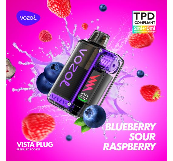 Vozol VISTA Plug Kit - 20mg - Hybrid System Blueberry Sour Raspberry