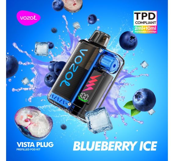 Vozol VISTA Plug Kit - 20mg - Hybrid System Blueberry Ice