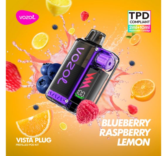 Vozol VISTA Plug Kit - 20mg - Hybrid System Blueberry Raspberry Lemon