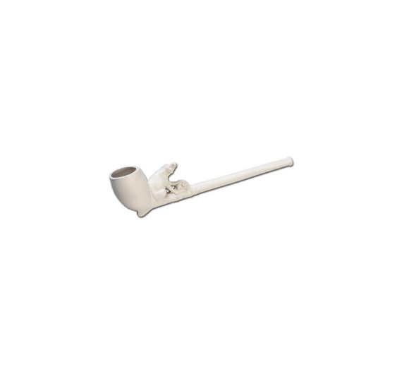 Trapped Wolf - Clay Pipe Trapped Wolf - Clay Pipe