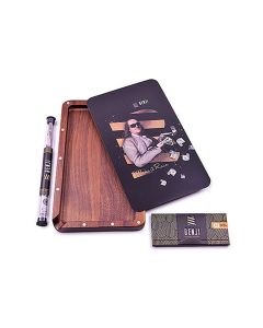Benji - Mixing Tray - Walnut Tray with Lid - Make it Rain - Kit Benji - Mixing Tray - Walnut Tray with Lid - Make it Rain - Kit
