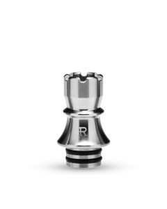 KIZOKU Chess Rook Silver Drip Tip KIZOKU Chess Rook Silver Drip Tip