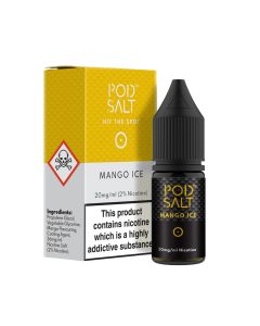 Pod Salt - Mango Ice - 10ml Nic Salt E-liquid (20mg) Pod Salt - Mango Ice - 10ml Nic Salt E-liquid (20mg)