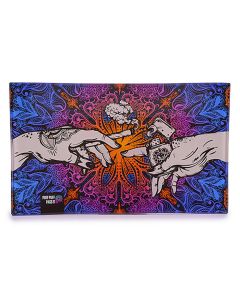 Puff Puff Pass It - Glass Mixing Tray - Blue Puff Puff Pass It - Glass Mixing Tray - Blue