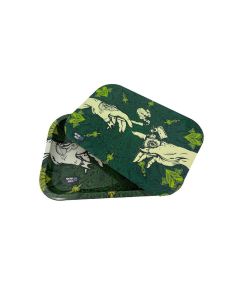 Puff Puff Pass It - Mixing Tray - Metal Tray with Lid - Green Puff Puff Pass It - Mixing Tray - Metal Tray with Lid - Green