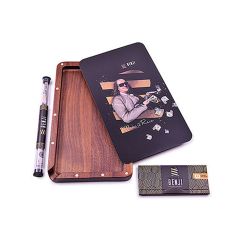 Benji - Mixing Tray - Walnut Tray with Lid - Make it Rain - Kit Benji - Mixing Tray - Walnut Tray with Lid - Make it Rain - Kit