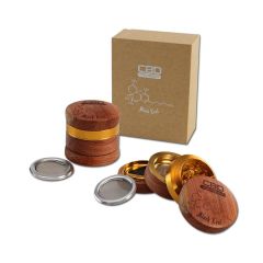 Black Leaf - 4-Piece Aluminium/Wood CBD Grinder Black Leaf - 4-Piece Aluminium/Wood CBD Grinder