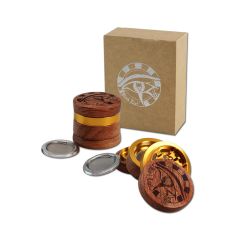 Black Leaf - Horus 4-Piece Grinder - Aluminium/Wood Black Leaf - Horus 4-Piece Grinder - Aluminium/Wood