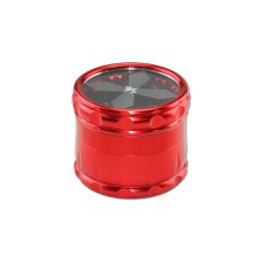 Black Leaf - Cross 4-Piece Grinder - Red Black Leaf - Cross 4-Piece Grinder - Red