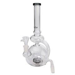 Black Leaf - Glass Bubbler - Recycler Perc Black Leaf - Glass Bubbler - Recycler Perc