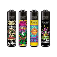 Clipper - TRIPPY #4 Lighters - assorted Clipper - TRIPPY #4 Lighters - assorted