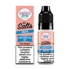 Dinner Lady FRUITS - Watermelon Ice - 10ml Nic Salt E-liquid - NEW! Dinner Lady FRUITS - Watermelon Ice - 10ml Nic Salt E-liquid - NEW!