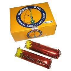 Golden River - 40 mm - Shisha Charcoal Golden River - 40 mm - Shisha Charcoal