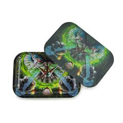 Holographic Metal Mixing Tray - Creepy Face Holographic Metal Mixing Tray - Creepy Face