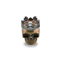 Novelty Grinder - Crowned Skull (2") - Bronze Novelty Grinder - Crowned Skull (2") - Bronze