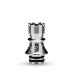 KIZOKU Chess Rook Silver Drip Tip KIZOKU Chess Rook Silver Drip Tip